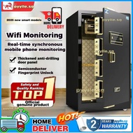 Safe Box Fingerprint Unlock Cash Box Thickened Safe Box For Home Widened Safety Box Alarm Box With L