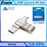 USB Data Storage BIWIN UD150 - 02 USB A and USB C communication ports