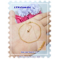 Original Meilyn Brand 18K Gold Plated Bracelet LYN-G206-BA Gold