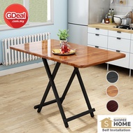 GDeal Folding Table Dining Table And Chair Household Simple Living Room Rectangular Dining Table Mej