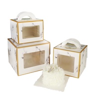 4 4 5 6 8 8 10 inch cake packing box marble portable box plus double layer thousand layer mousse paper box