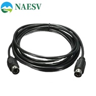 NAESV DIN 5PIN Cable MIDI DIN 5PIN Music Cable DIN Plug to 5 Pin M/M Cable Adapter 5PIN Male to Male