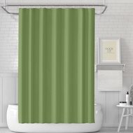 Solid color PEVA waterproof thickened bathroom partition show curtains