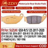 -1 Pair Motorcycle Rear Brake Pad For SUZUKI GSX-R 125 17-21 GSX-R 150 16-17 GSX-R 150 18-20 LT-F 25