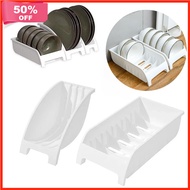 Plate Bowl Organizer Plastic Space Saving Dish Racks Plate Storage Holders For Kitchen Organizer
