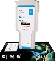 727 300 ml 1 Cyan Ink Cartridge F9J76A Compatible Replacement for HP 727 DesignJet T920 T930 T1530 T