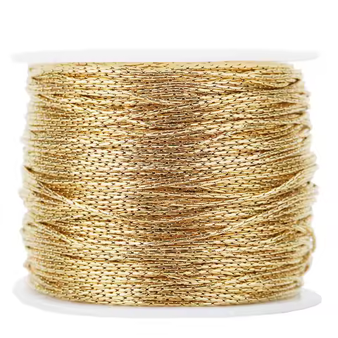2-5 Meters 0.5/0.8/1mm Stainless Steel Thin Gold Cable Link Chain Snake Chain for DIY Necklace Earri