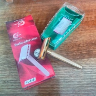 Hoang Long HL-518 strawberry razor with blade and handle rotation mode Full Box pisau cukur