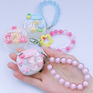 Baseus WM1 WM2 Earphone Case Bow Heart Pattern Beige TPU Shockproof Earphone Cover Headphone Protect