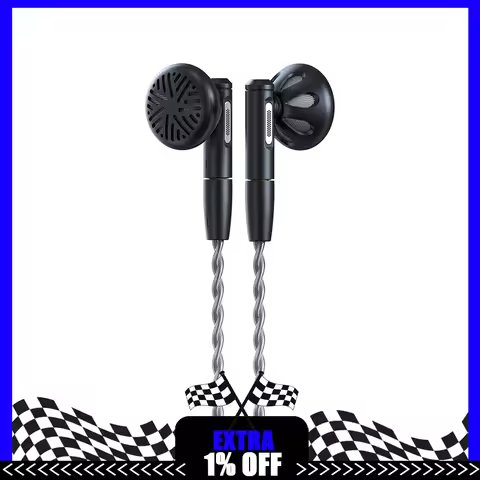 FiiO FF5 In ear headphones Design of MMCX interchangeable earphone cable headphones 14.2mm large mov