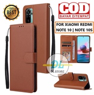 CASE UNTUK XIAOMI REDMI NOTE 10 | REDMI NOTE 10S (6.43 Inch) FLIP LEATHER CASE PREMIUM-FLIP WALLET C