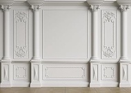 LYWYGG 7x5ft Retro Indoor Backdrop Photography European Style Ancient Palace Wall Backdrop Classic P