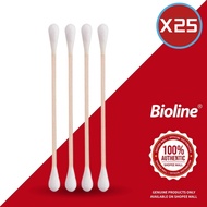 Bioline® 100PCS Cotton Buds for Dogs and Cats 3inches Pet Woof Cotton Pet Ear Cleaning Buds