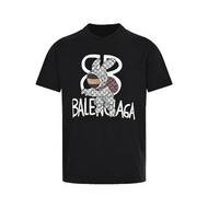 巴黎世家Balenciaga X Gucci聯名小偷兔印花短袖T恤 代購非預購