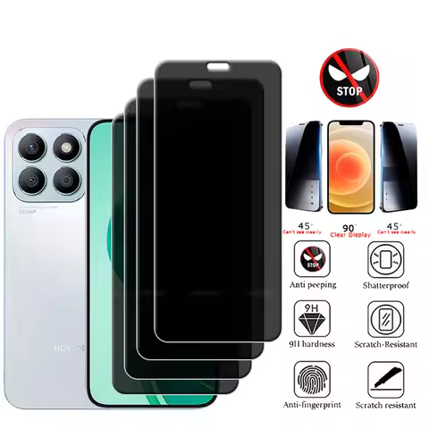 1/2/3/4Pcs For Honor X8B Glass Huawei Honor X8B Tempered Glass Protective HD 9H Privacy Anti-Spy Glu