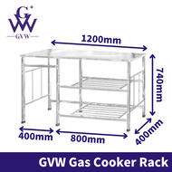 GVW 9602 Stainless Steel Kitchen Stove Rack / Gas Rack / Cooking Table/ Multipurpose Rack/ Rak Dapur/ Rak Memasak