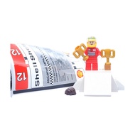 Ploybrick |instock| Ayrton Senna with Sticker from 10330 McLaren | Authentic 1 Exclusive