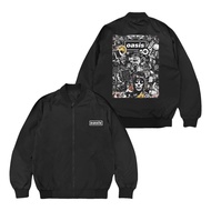 The Getooxs - Jacket Bomber Oasis Cover Jacket Men's waterproof Black Unisex