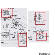 [ORIGINAL JAPAN]LEXUS ES250 AXZA10R 2.5 ENGINE MOUNTING SET