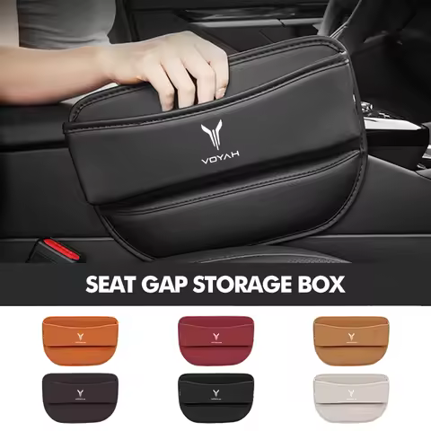 Car Seat Gap Organizer Leather Storage Box Interior Accessories For Voyah Free Dreamer Zhuiguang H53