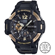 Casio G-Shock GravityMaster GA-1100-9G Black Resin Band Gold Bezel Gents Sports Watch