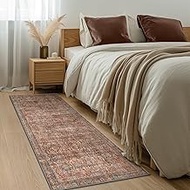 2x7 Runner Rug Machine Washable Boho Rug Runners for Hallway,Ultra-Thin Low Pile Rug,Lightweight Car