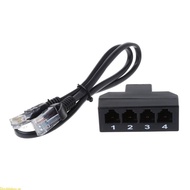 Doublebuy Rj45 To Rj11 1 to 4  Telephone Adapter Connector
