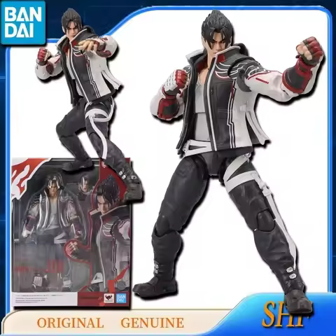 Bandai Original Genuine SHF SHFiguarts TEKKEN 8 JIN KAZAMA Anime Action Figures Toys for Kids Gift M