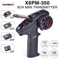 DUMBORC X6PM-350 RC Transmitter and Receiver Kit P6FG/P6FP/P4FMG 2.4GHZ RC Controller 6CH Gyro Unive