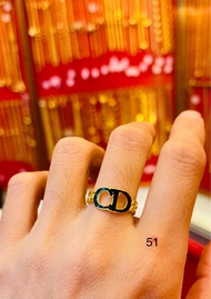 KMDGold แหวนทองแท้ 96.5% 1สลึง ลายลงยา ขายได้จำนำได้ สินค้ามีใบรับประกัน