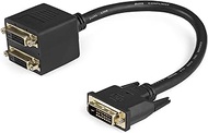 StarTech.com 1ft DVI Splitter Cable - M/F - DVI-D to 2x DVI-D Dual Video Splitter for Your Split Scr