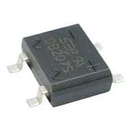 1ชิ้น DB207S SMD บริดจ์ไดโอด 2A 1000V bridge diode