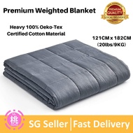 Premium Weighted Blanket -Heavy 100% Oeko-Tex Certified Cotton Material with Premium Glass Beads (Gr
