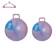 [deevoka] Ball Inflatable Hopping Toy,  Girls Coordination with Handle Bouncy Toy for Park, Kinderga