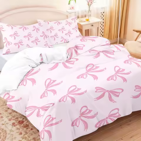 3pcs Butterfly pattern bedding set, 1 quilt cover+2 pillowcases, soft bedroom decoration, suitable f