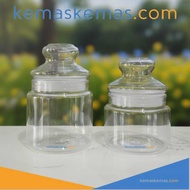 PET Jar Round Plastic Jar | Candy Jar | Airtight Spice Jar + Plastic Lid