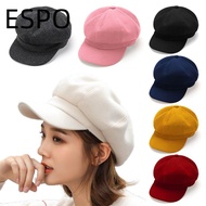 ESPO Beret Hat Baker Boy Hats Warm Hats Visor Hat Casual Fedora Wool Caps