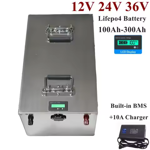 KF LiFepo4 24V 100Ah 200Ah 12V 250Ah 280Ah 300Ah 36V 260Ah 280Ah 300Ah Lithium Battery for Trolling 