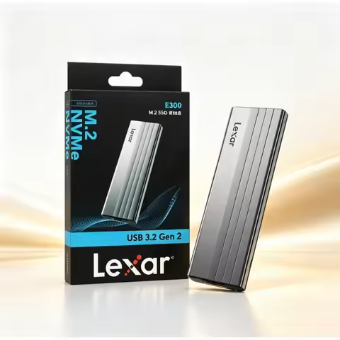 Lexar E300 External Hard Disk Box M.2 NVMe SSD Enclosure USB3.2 Gen2 For Laptop Desktop PC High Spee
