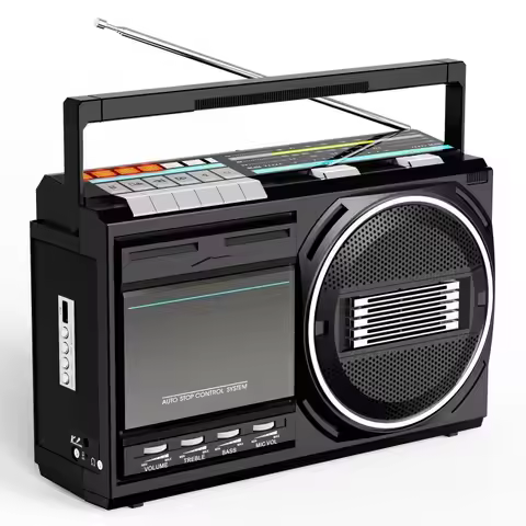 Portable Cassette Player Home FM Radio Retro Cassette Player Cassette Recorder