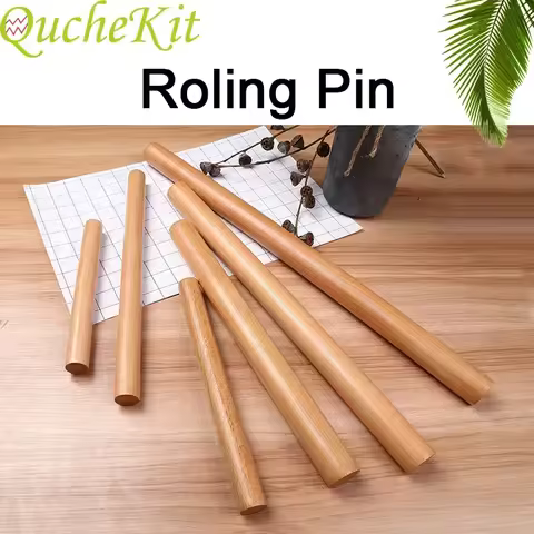 4 Size Kitchen Wooden Rolling Pin Kitchen Cooking Baking Tools Accessories Cookies Noodle Biscuit Fo