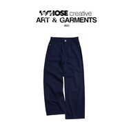 MIDNIGHT NAVY WIDE STRAIGHT JEANS WHOSE - Wide fit STRAIGHT leg jeans Whose Studio 516