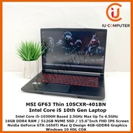 MSI GF63 THIN 10SCXR-401BN INTEL CORE I5-10300H 16GB RAM 512GB NVME SSD GTX1650 MAX Q USED LAPTOP RE