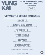 原價出售兩張YUNG KAI 演唱會 VIP 套票