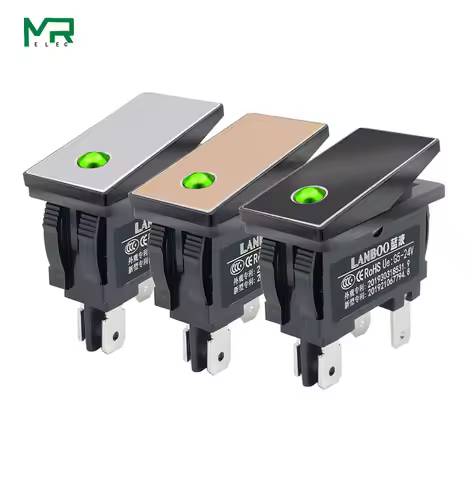 KCD3 Rocker Switch ON-OFF 2 Position 4Pin Series With Light Switch 5V24V 6A 2N0 Electrical equipment