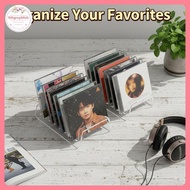 STHB CD Display Shelf 2PCS Acrylic 6 8 Grid Storage Organizer for Living Room Office Music Shelf VN