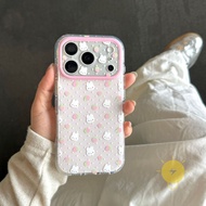 For iPhone 16 Pro Max Case TPU Strawberry Phone Case For iPhone 17 Pro Max 16 15 Cover 手机壳 Aesthetic