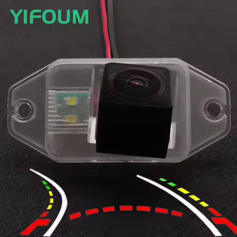 AHD Fisheye Dynamic Trajectory Car Rear View Camera For Toyota Land Cruiser Prado 90 2700 3400 4000 
