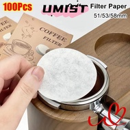 UMISTYDREAMC9 100Pcs Coffee Filter Paper, Round Universal Water Filter Papers,  Disposable 51/53/58m