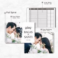 Wedding Guest Book, 400 Premium custom Photo wedding Guest Book Watercolor Theme/ new green